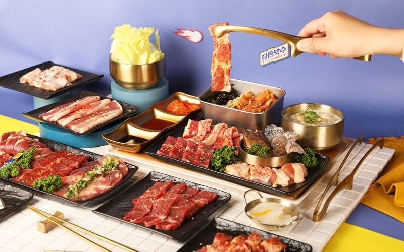 朴庶韓國烤肉食材選擇豐富