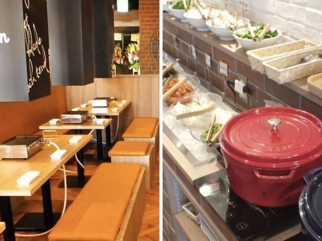 肉屋の台所飯田橋店用餐環境，提供和牛燒肉吃到飽，是東京飯田橋美食新選擇。