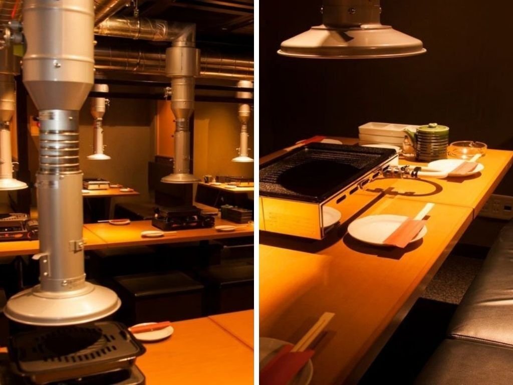 澀谷燒肉名店「肉屋の台所 澀谷宮益坂店」室內環境，距離澀谷站步行 1 分鐘的熱門和牛燒肉餐廳。