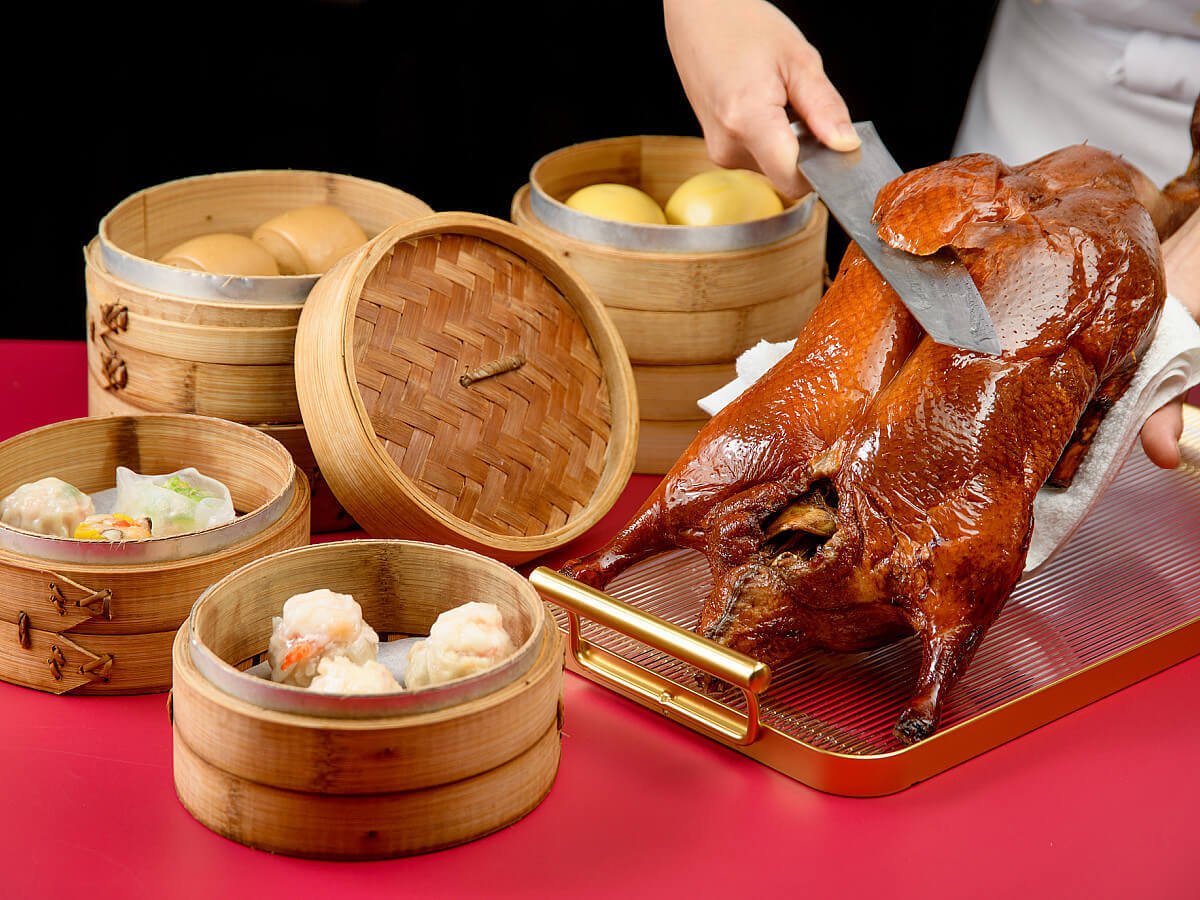 除了海鮮，漢來海港 Buffet 熟食也很不錯，烤鴨必吃