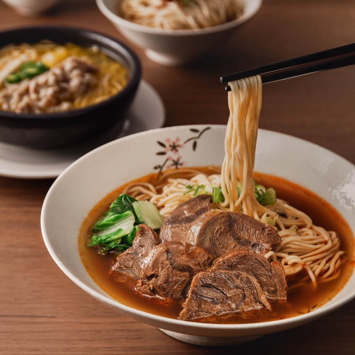 除了湯包，漢來上海湯包的麵食也很不錯，推薦牛肉麵