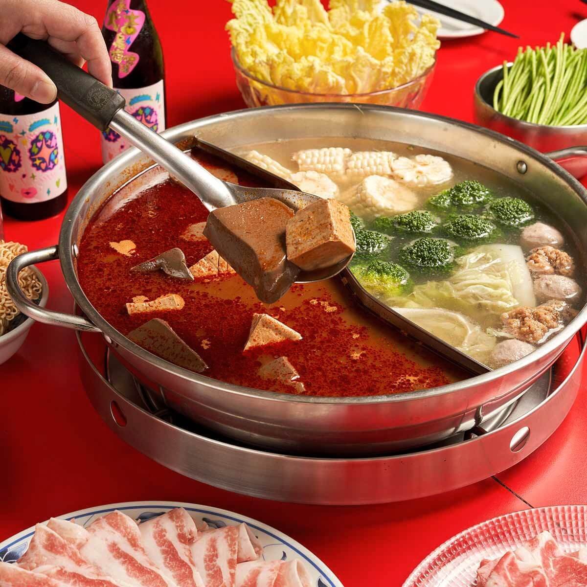 詹記麻辣鍋必吃鴨血