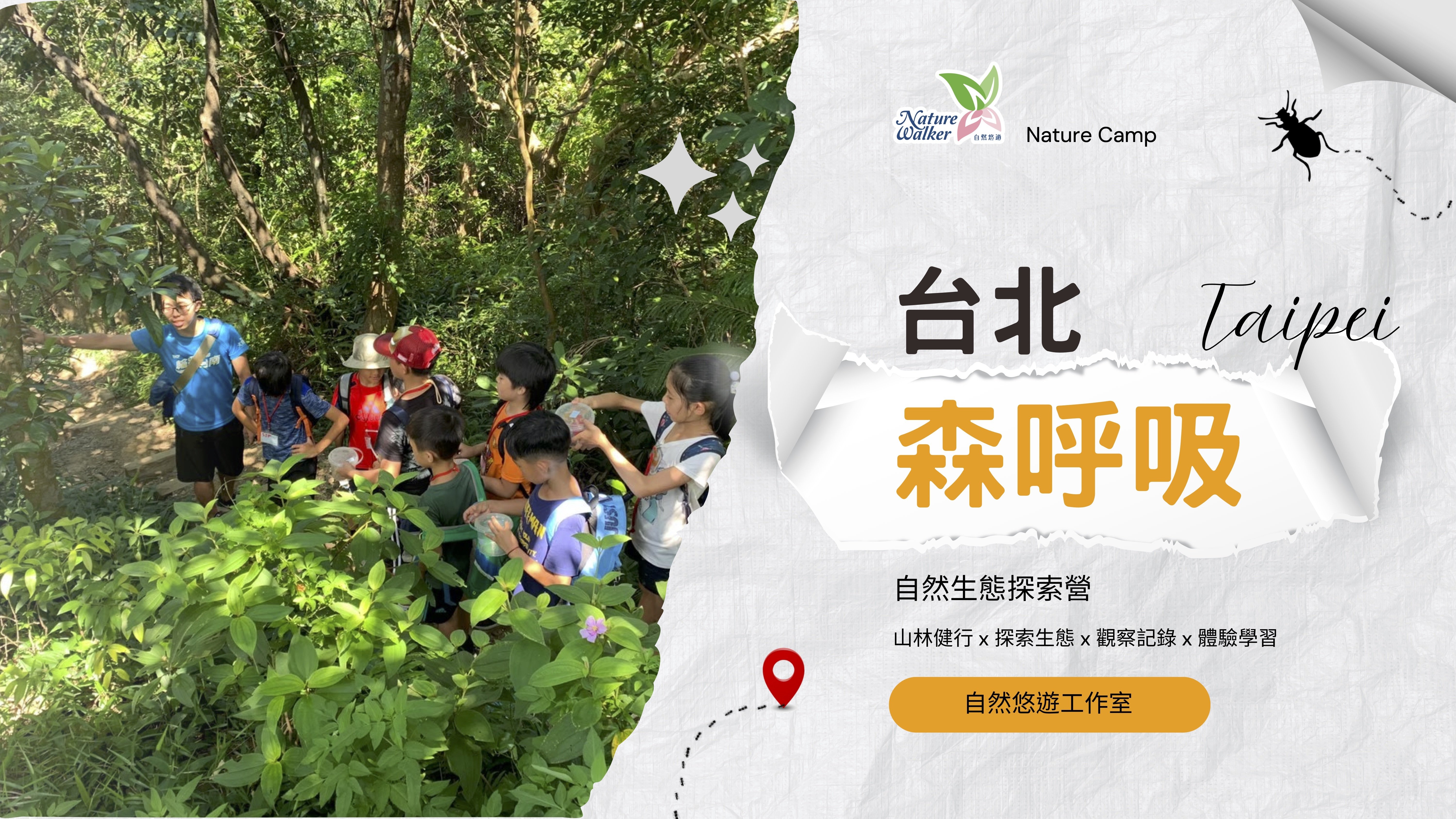 【6~12歲】《台北森呼吸》自然生態探索五日不過夜冬令營