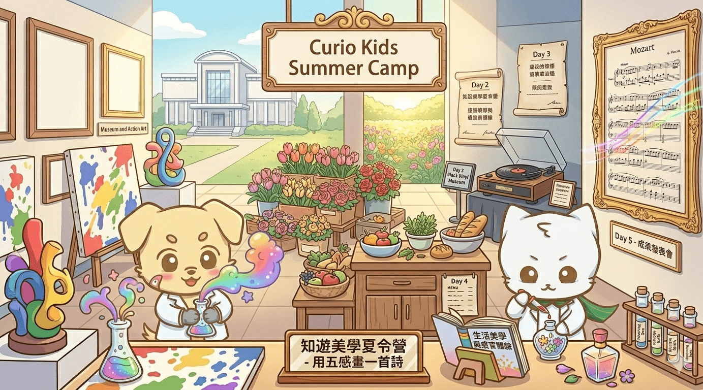 【升1~6年級】雙語五感夏令營：培養文化視野 Ｘ從藝術中訓練邏輯