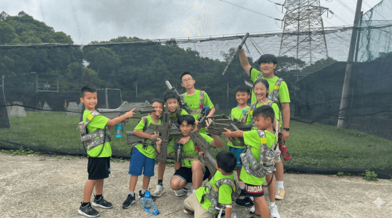 【升小二~國二｜北投】北投漆彈挑戰五天四夜夏令營：鐳戰 X 漆彈 X 高低空探險 X 桌遊競賽 X 玩很大任務