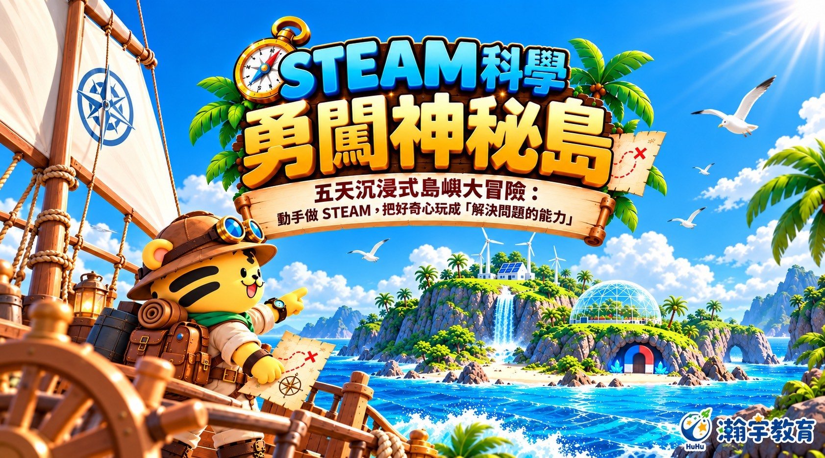 【7~12歲｜新竹竹北】STEAM 科學五日冬令營：勇闖神秘島